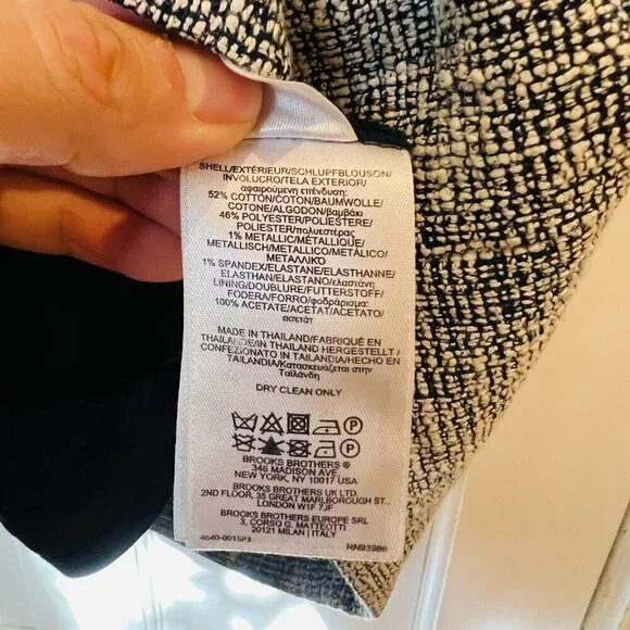 Brooks Brothers Tweed Pencil Dress Size 8 - Picture 8 of 13